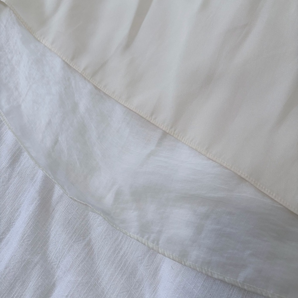 Vince Smocked Mixed Media Tencel Midi Dress - Picture 6 of 8
